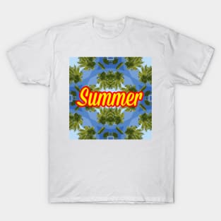 Summer Palm Treee Pattern T-Shirt